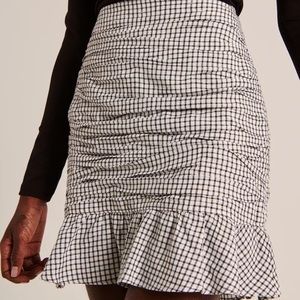 Abercrombie Ruched Mini Skirt